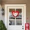 Glitzhome® 13.5" Valentine's Wooden Heart Door Hanger